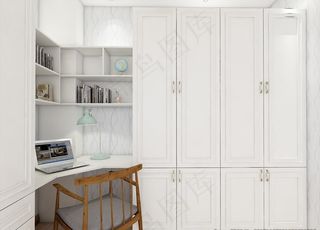 室内书房效果图图片