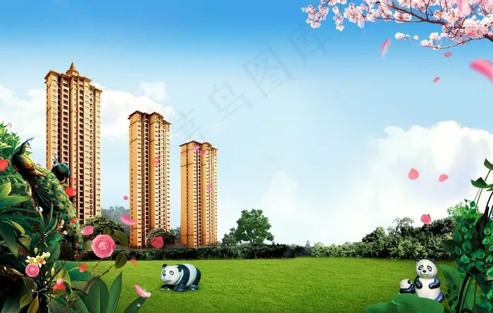 地产   别墅   园林图片(7087X4724(DPI:300))psd模版下载