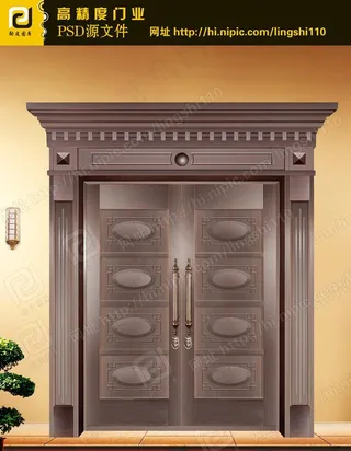铜门（门为合层图）图片