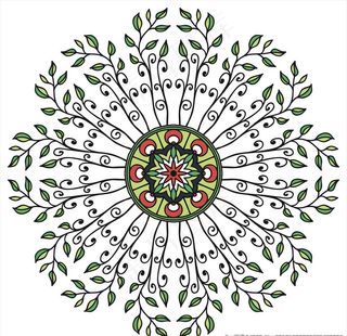 曼陀罗花纹图片