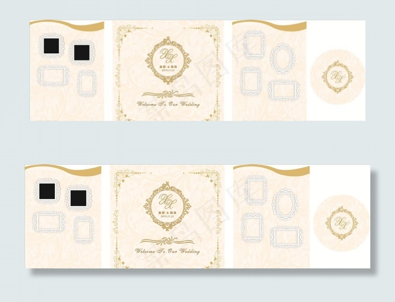 香槟色婚礼图片