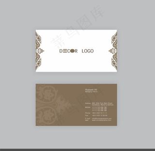 复古名片模板图片