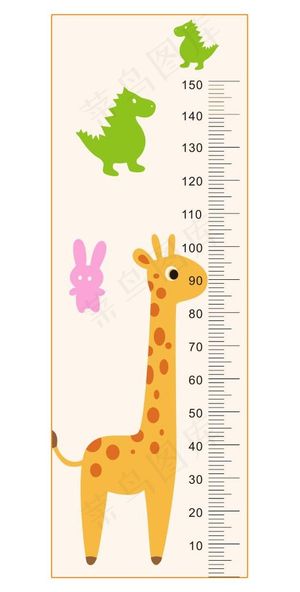 身高贴 卡通墙贴 宝宝身高图片