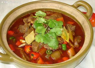 黑山羊炖粉皮图片