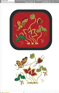 传统刺绣图案图片