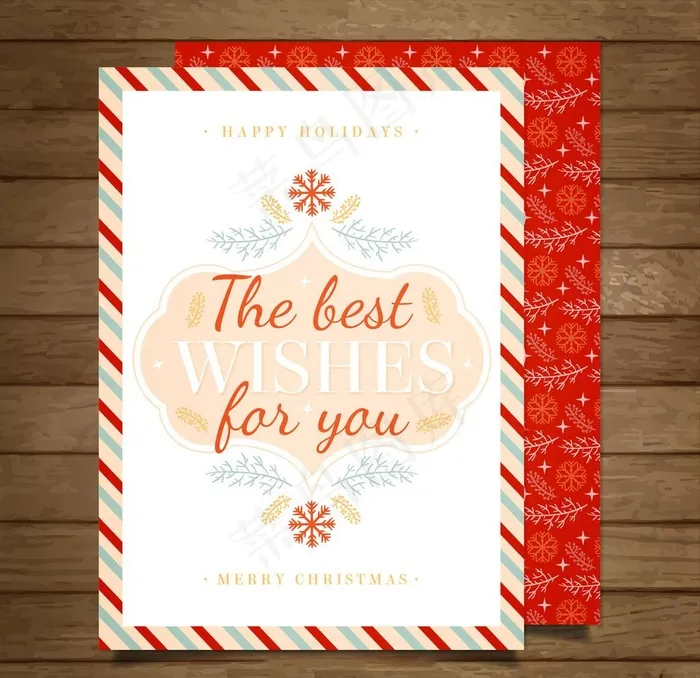 可爱的圣诞贺卡图片(1096X1333)eps,ai矢量模版下载