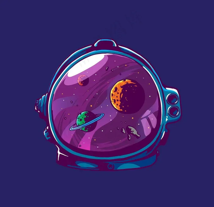 星空背景图片ai矢量模版下载