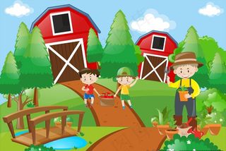 卡通农场图片