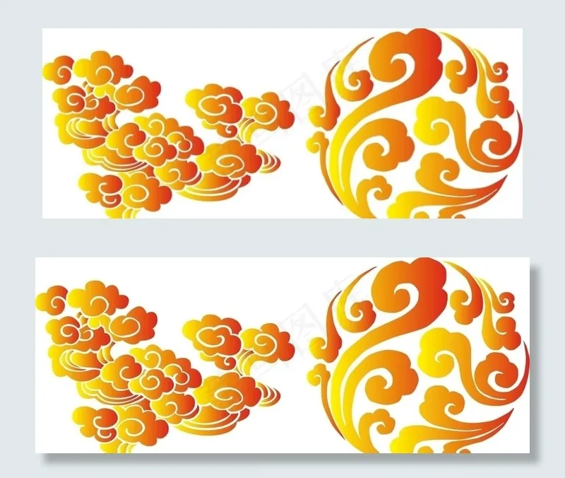 祥云花纹图片cdr矢量模版下载