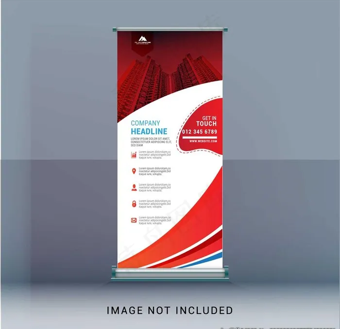 易拉宝展板图片eps,ai矢量模版下载