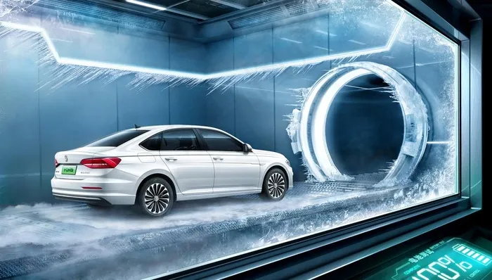 朗逸纯电冰冻图片