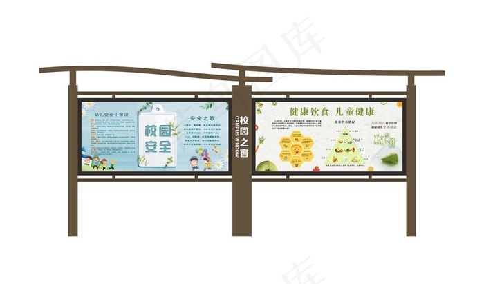 学校宣传栏图片cdr矢量模版下载