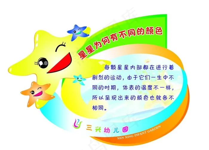 幼儿园科技知识图片psd模版下载