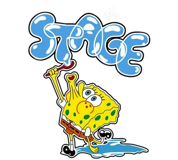 海绵宝宝  吹泡泡图片