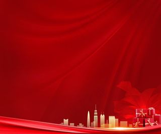 地产红色  样板间开放  开盘图片