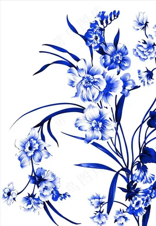 青花瓷图案图片