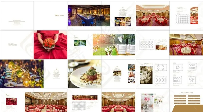 酒店婚宴画册图片(420X180)cdr矢量模版下载