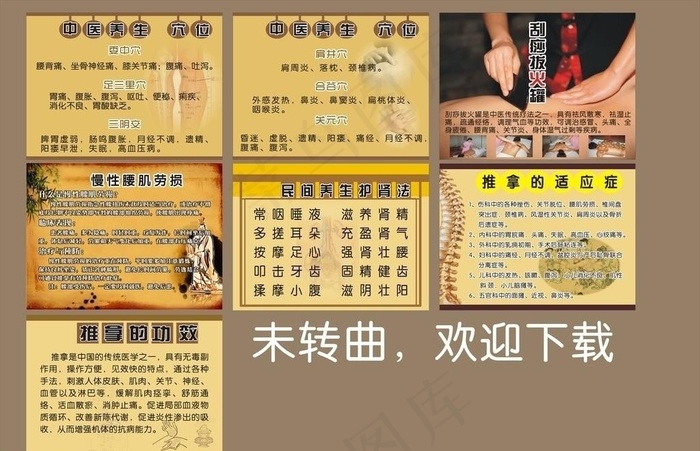 中医养生展板图片(210X297)cdr矢量模版下载