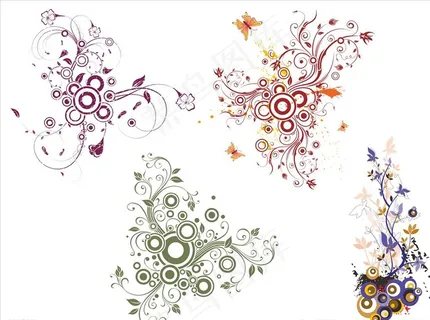 矢量装饰花图片