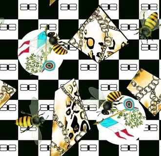 链条 豹纹 设计 大牌 图案图片