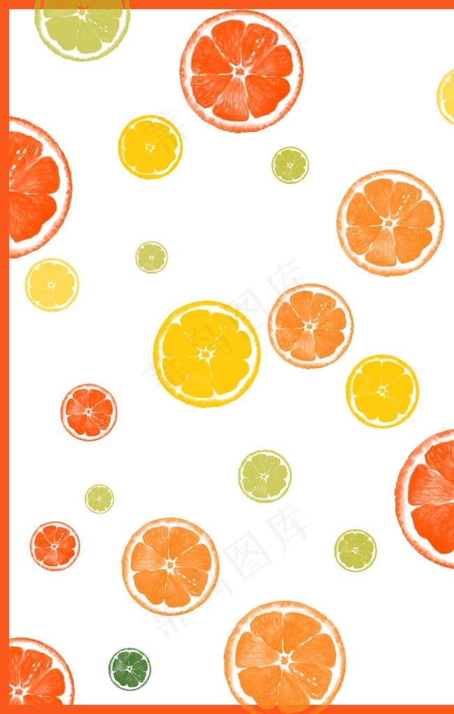 橙子背景图片