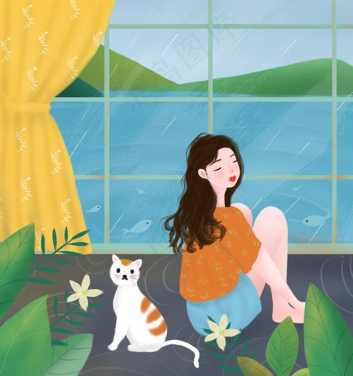 场景插画图片(4126X4538(DPI:96))psd模版下载