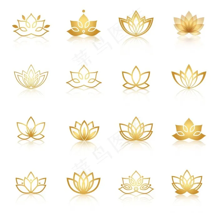 瑜伽标志图片eps,ai矢量模版下载