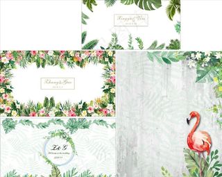 绿色叶子森系婚礼图片