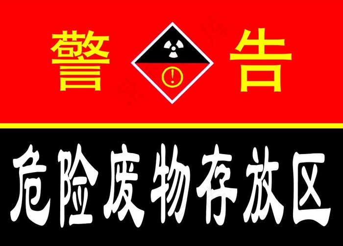 危险废物存放区图片psd模版下载