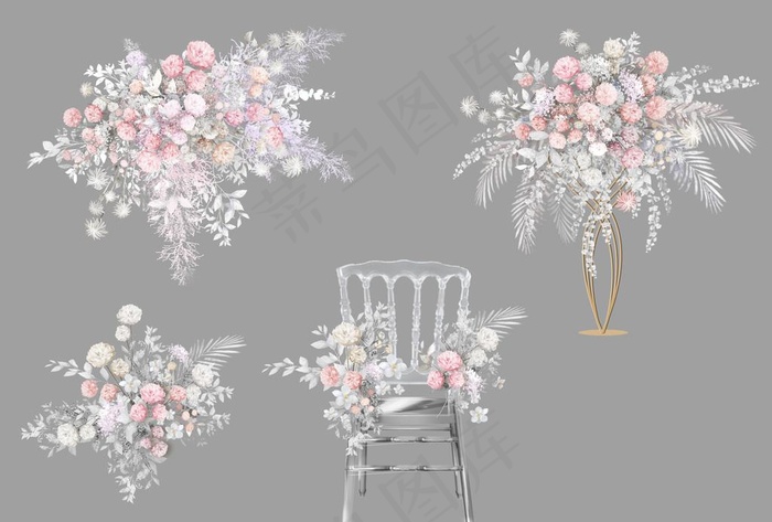 婚礼分层花艺图片(3508X2480(DPI:300))psd模版下载