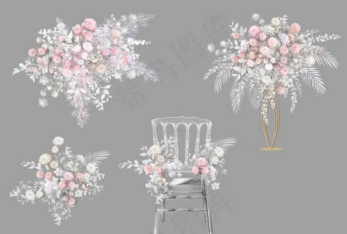 婚礼分层花艺图片(3508X2480(DPI:300))psd模版下载