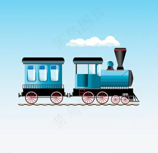 卡通蒸汽火车图片