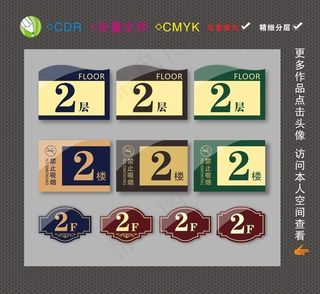 楼层牌图片