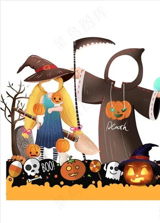 万圣节美陈图片