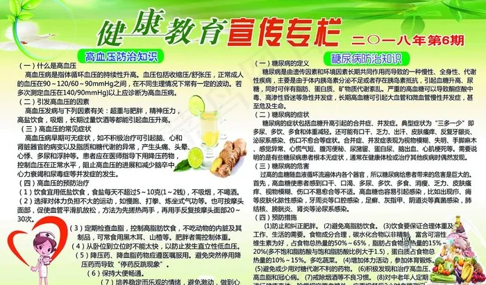 健康教育宣传专栏图片(6496X4016(DPI:150))psd模版下载