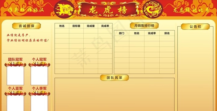 龙虎榜图片cdr矢量模版下载