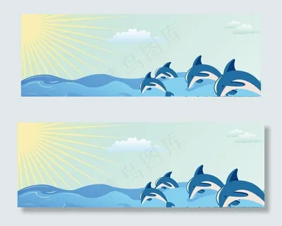 海豚 阳光 海平面 天空图片 海豚 阳光 海平面 天空图片