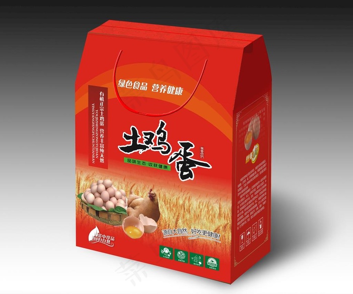 土鸡蛋包装图片