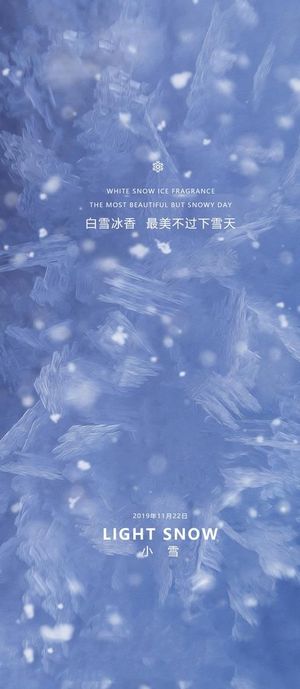 地产小雪节气海报图片
