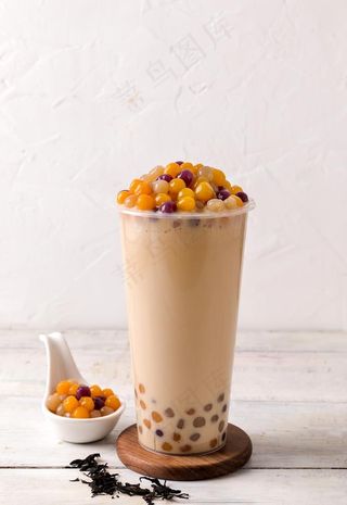 芋圆奶茶图片