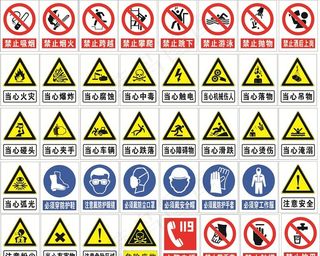 警示标识 标志图片