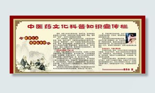 中医药文化科普知识宣传栏图片