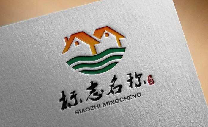 logo样机图片