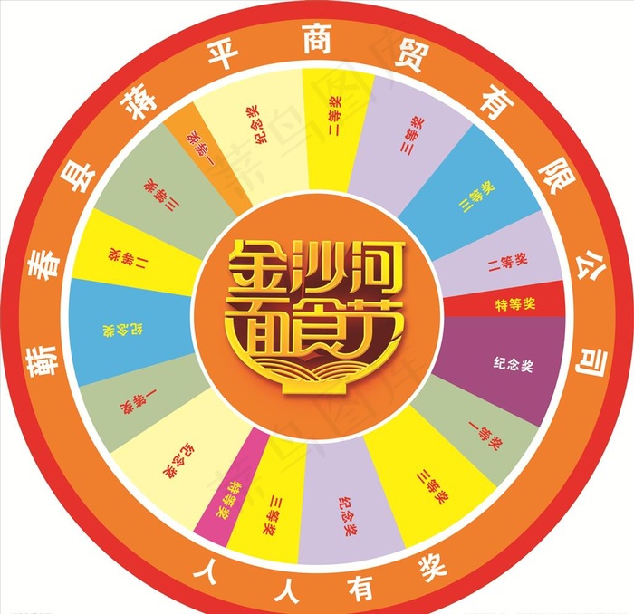 幸运转盘 抽奖转盘图片cdr矢量模版下载