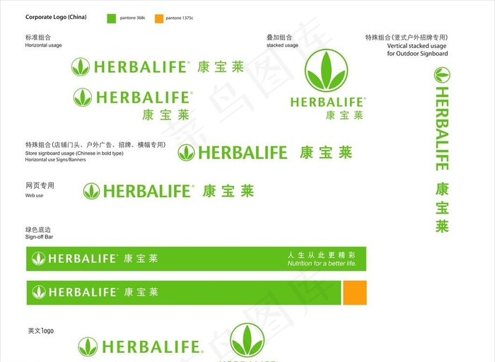 康宝莱新版LOGO图片cdr矢量模版下载