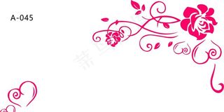 对角花矢量图图片