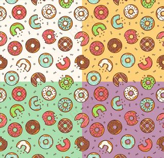 矢量甜甜圈图片