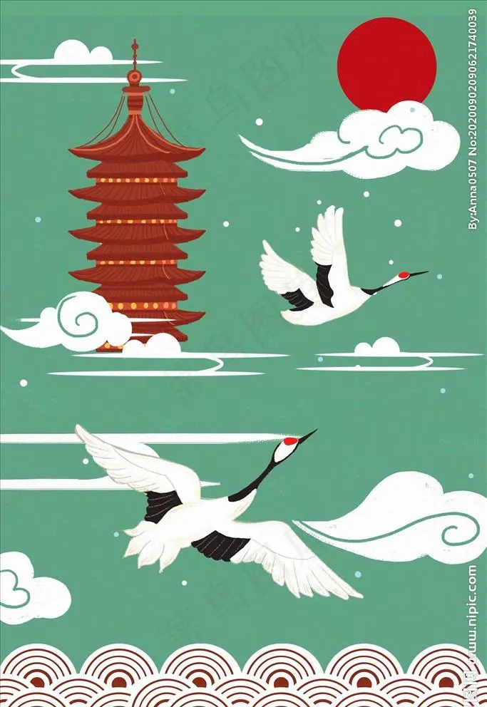 国潮插画图片psd模版下载