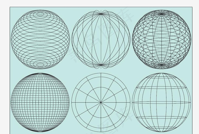 矢量球体网格图片