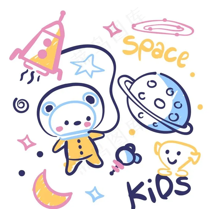 星空图片eps,ai矢量模版下载